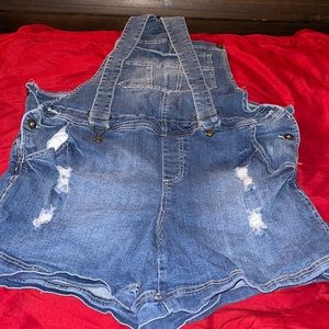 Ashley Stewart overall shorts